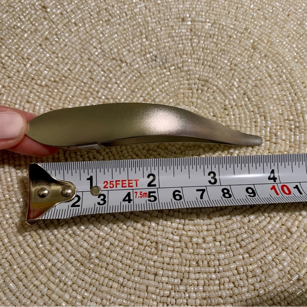 France Luxe Pinch Clip, Silver
